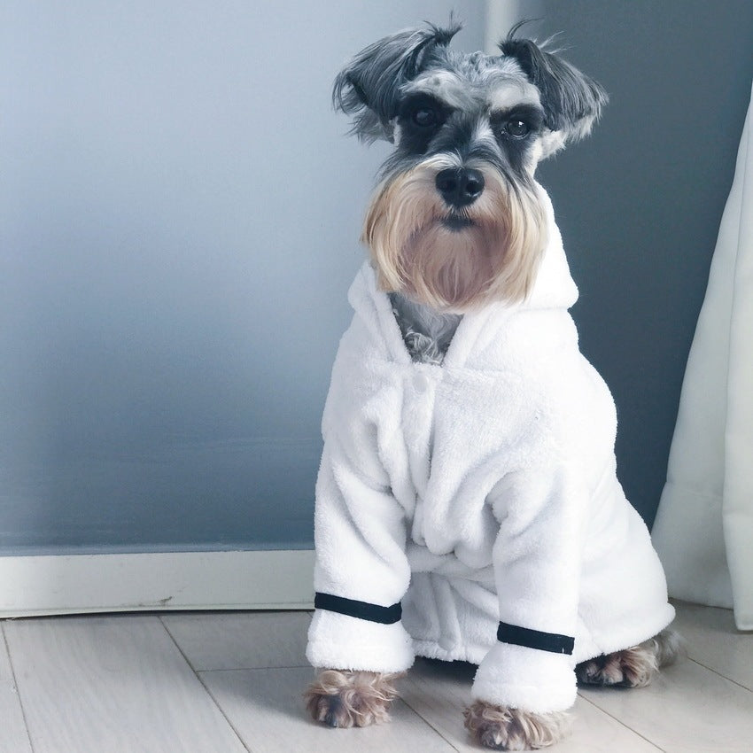 Pet clothes bathrobe robe pajamas