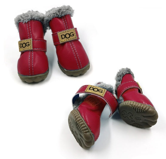 Dog Thick Snow Boots Keep Warm Teddy Autumn And Winter VIP Shoes